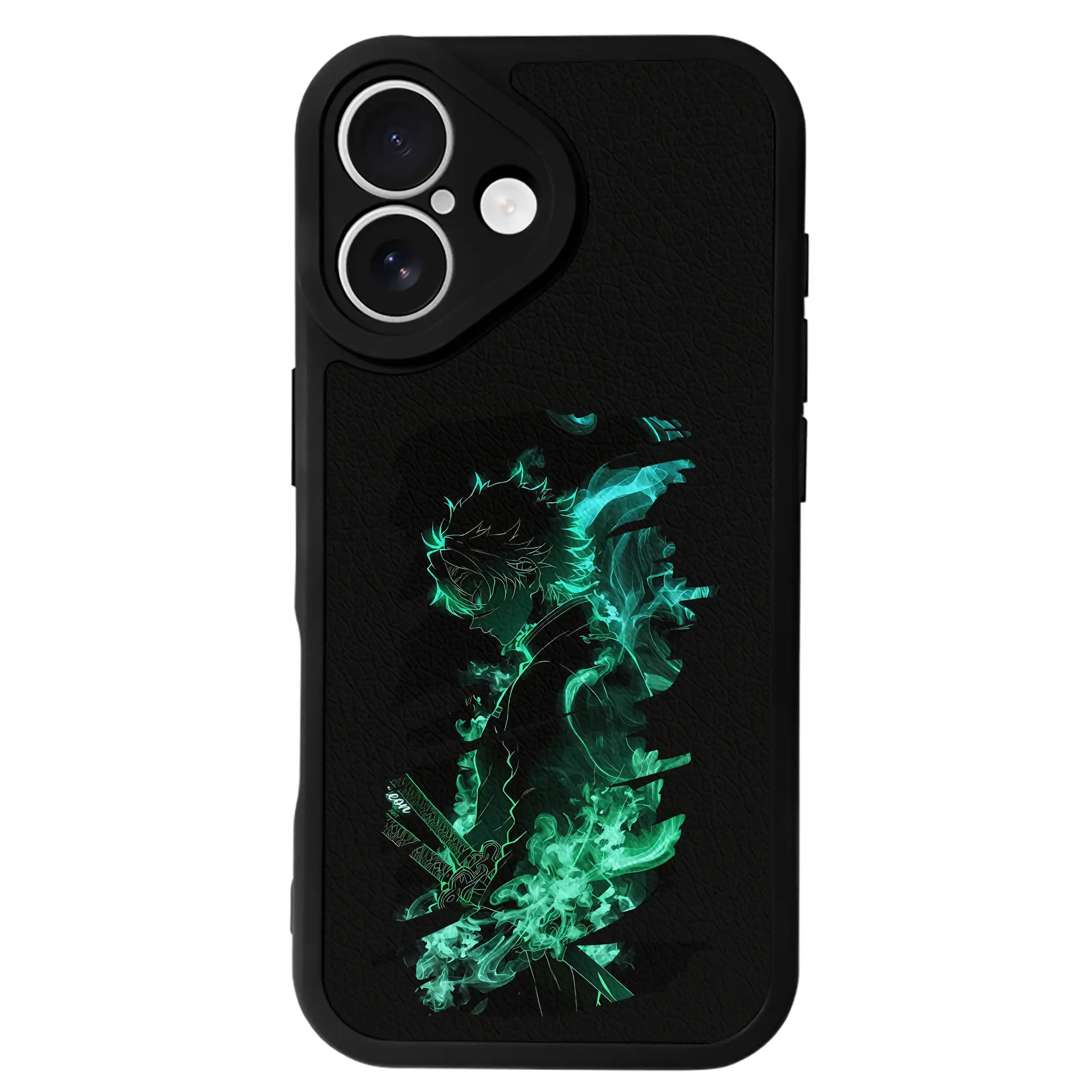 鬼滅の刃 グッズ,不死川 実弥 - IPhone 16シリーズ対応 ・ シリコンスマホケース ・ レザー調 ・ 高精度フィット ・ 耐衝撃 ・ ワイヤレス充電対応 ・ 精密カット